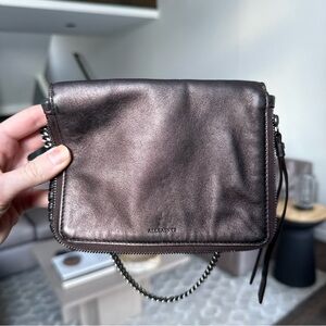 All Saints club mini cross body bag